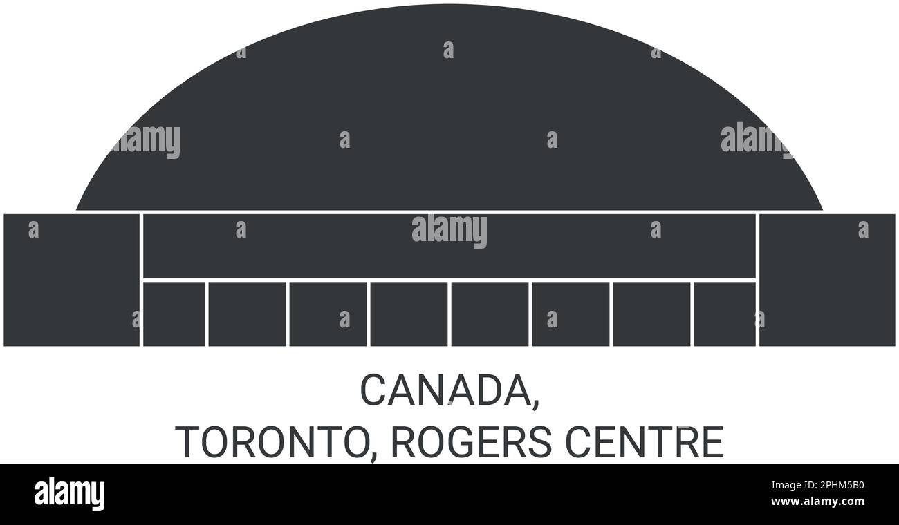 Canada, Toronto, Rogers Centre illustration vectorielle de voyage Illustration de Vecteur