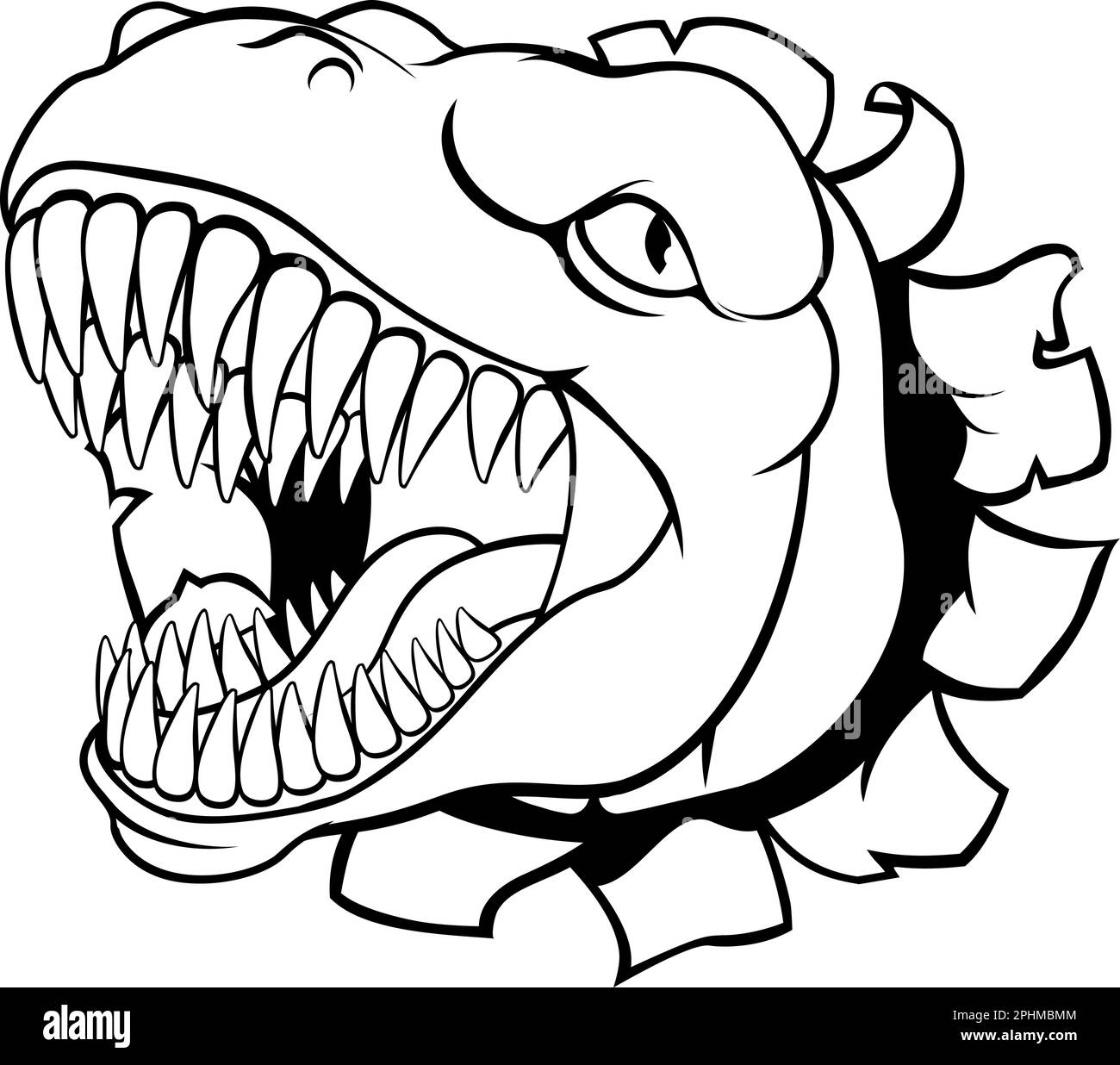 Dinosaure T Rex Raptor ou Cartoon Mascot Illustration de Vecteur