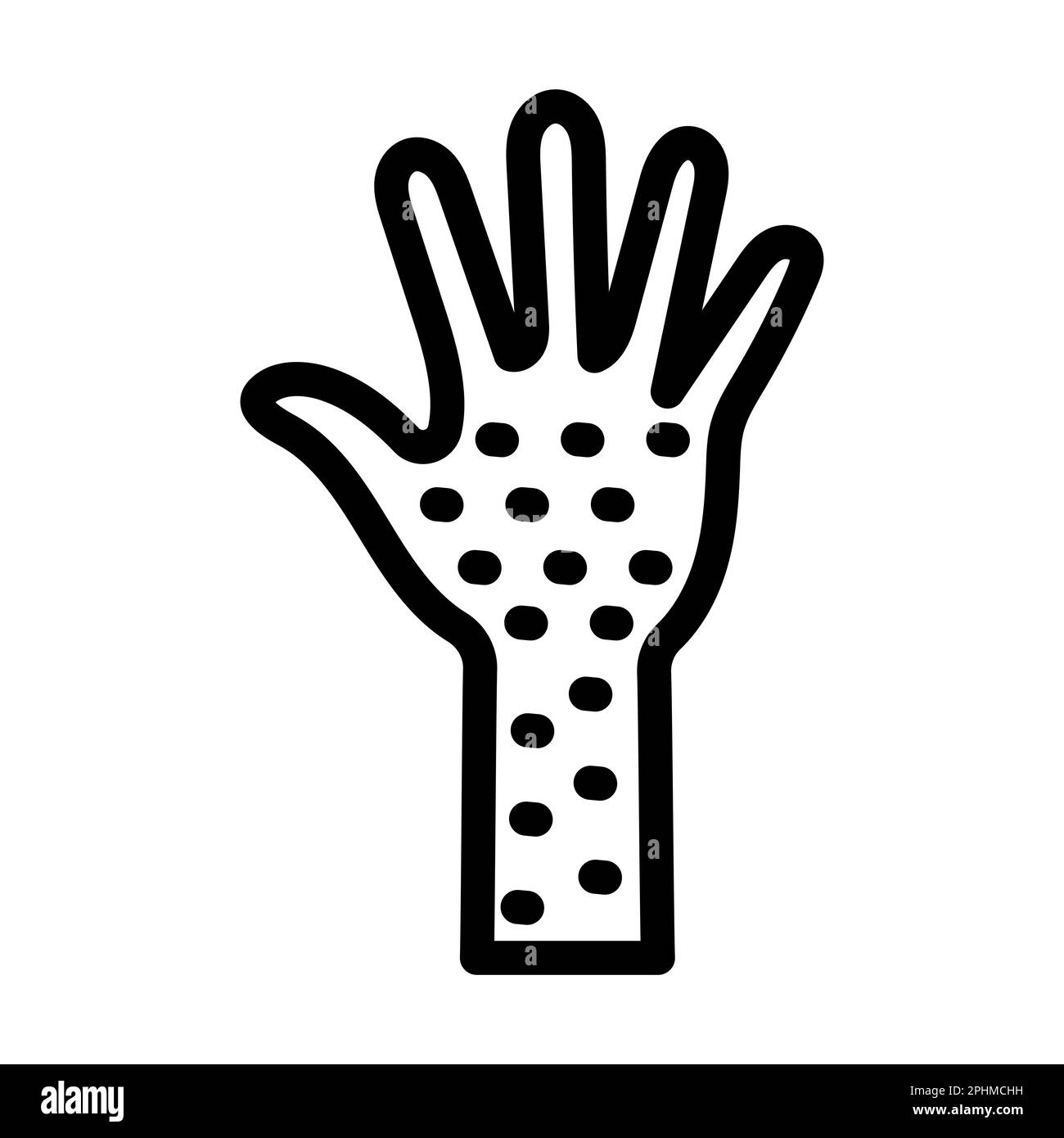 Icône Allergy Vector Thick Line pour usage personnel et commercial. Banque D'Images