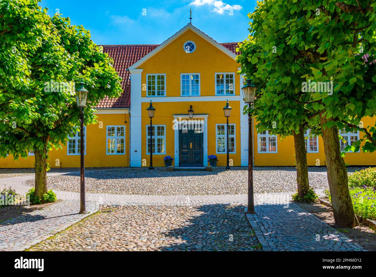 Musée de Silkeborg pendant une journée ensoleillée au Danemark. Banque D'Images