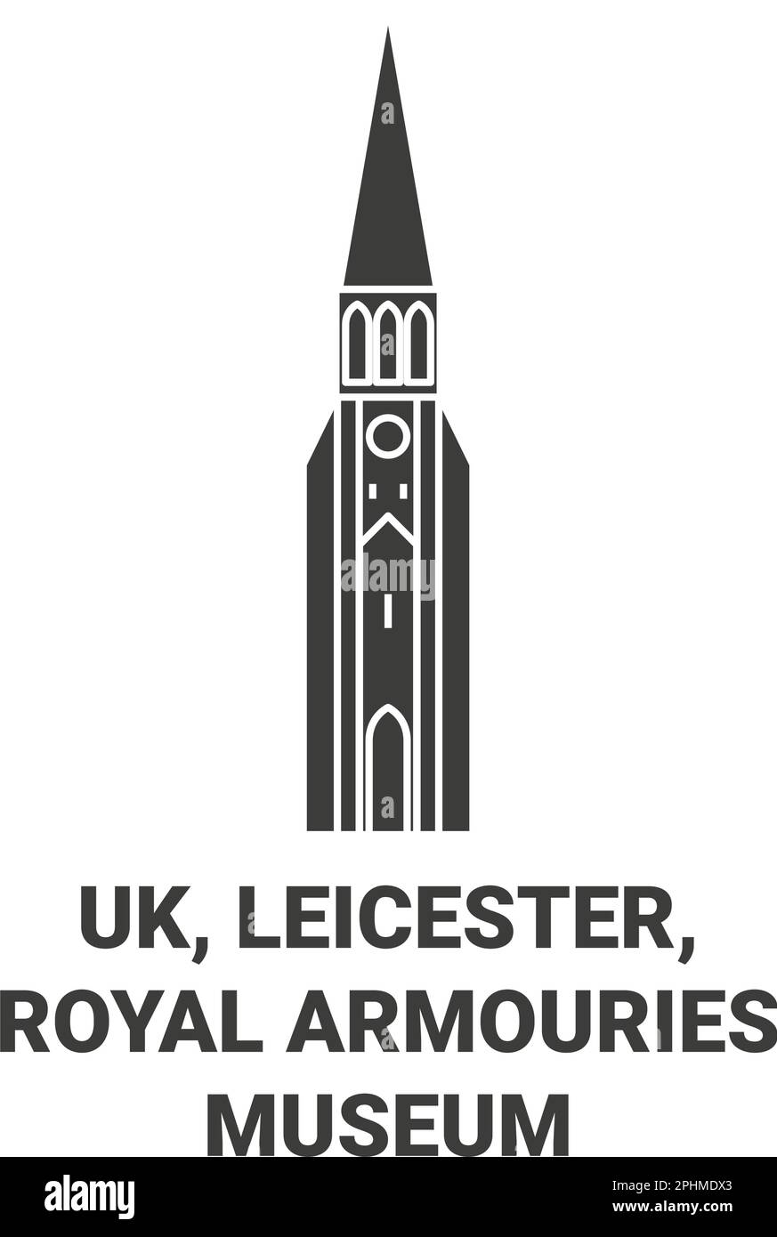 Angleterre, Leicester, Royal Armouries Museum voyage illustration vectorielle Illustration de Vecteur