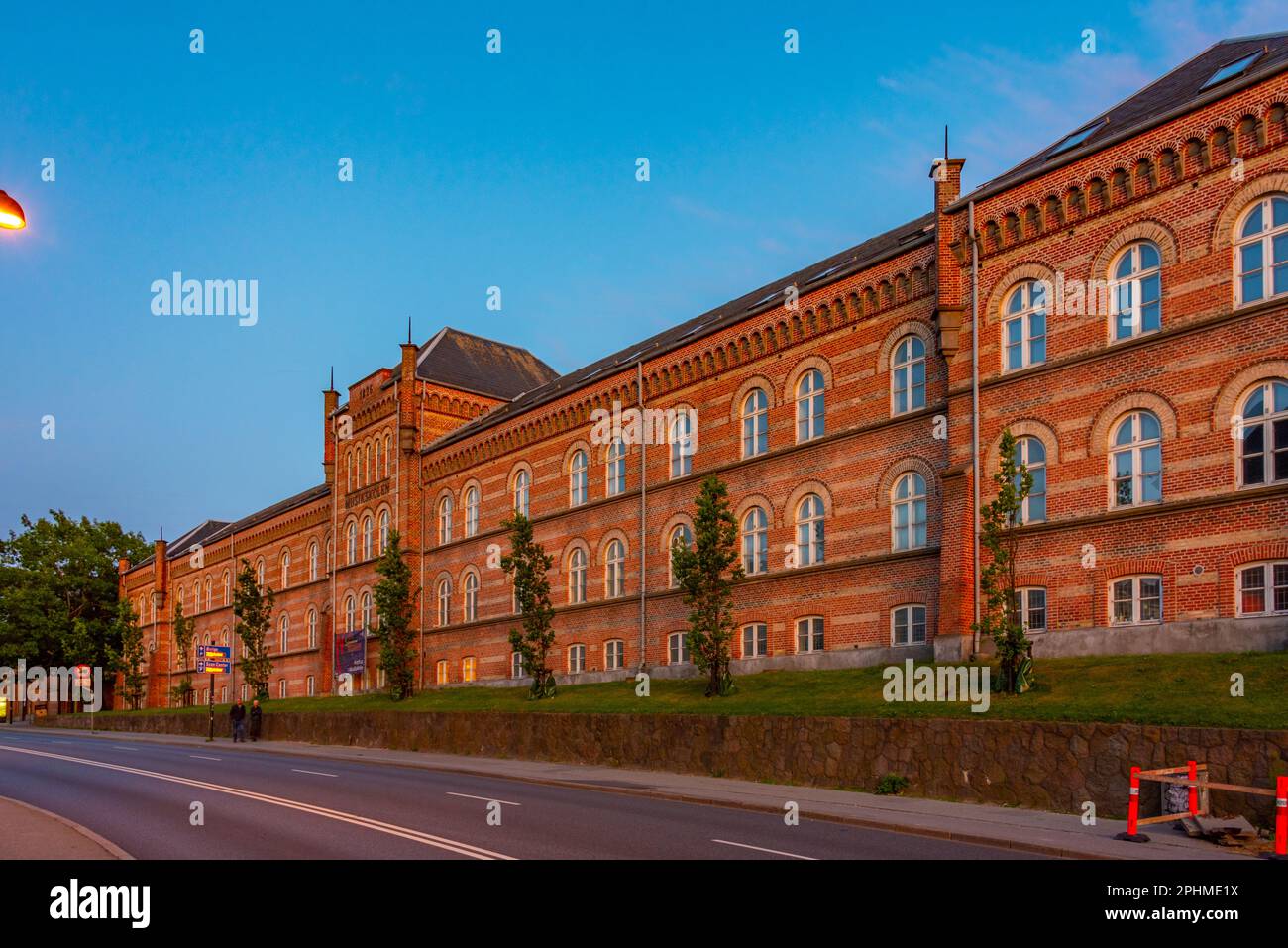 Vue sur l'école de musique d'Aarhus au Danemark. Banque D'Images