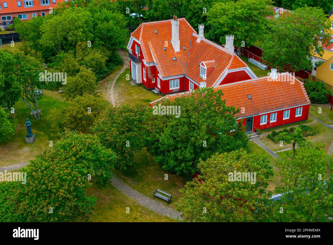 Anchers Hus dans la ville danoise Skagen. Banque D'Images