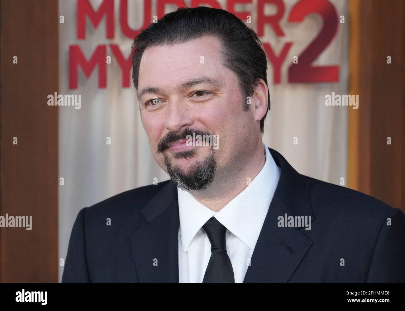 Los Angeles, États-Unis. 28th mars 2023. James Vanderbilt arrive au MEURTRE DE Netflix mystère 2 première de Los Angeles tenue au Regency Village Theatre à Westwood, CA le mardi, ?28 mars 2023. (Photo par Sthanlee B. Mirador/Sipa USA) crédit: SIPA USA/Alay Live News Banque D'Images
