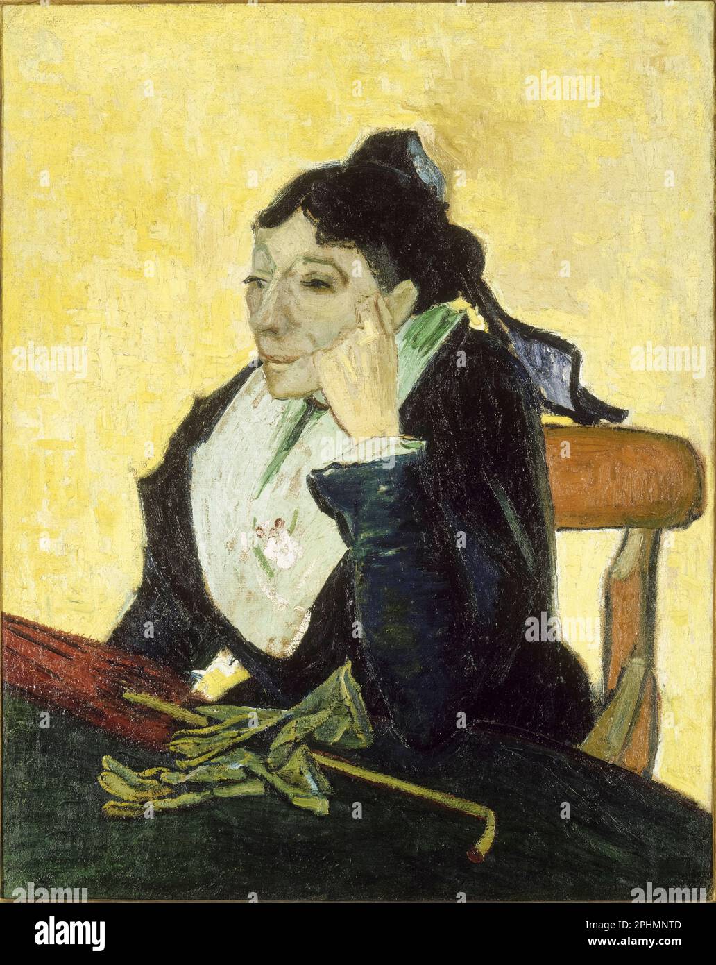 L'Arlesienne, portrait peint à l'huile sur toile par Vincent van Gogh, 1888 Banque D'Images