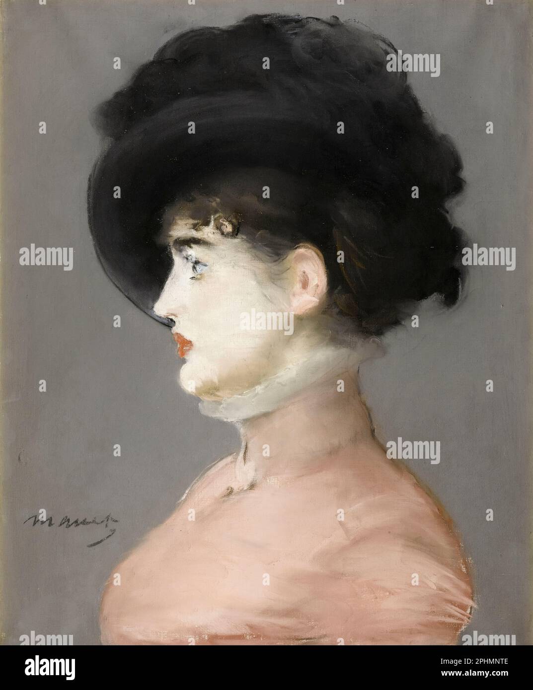 IRMA Brunner, portrait peint en pastel par Edouard Manet, vers 1880 Banque D'Images