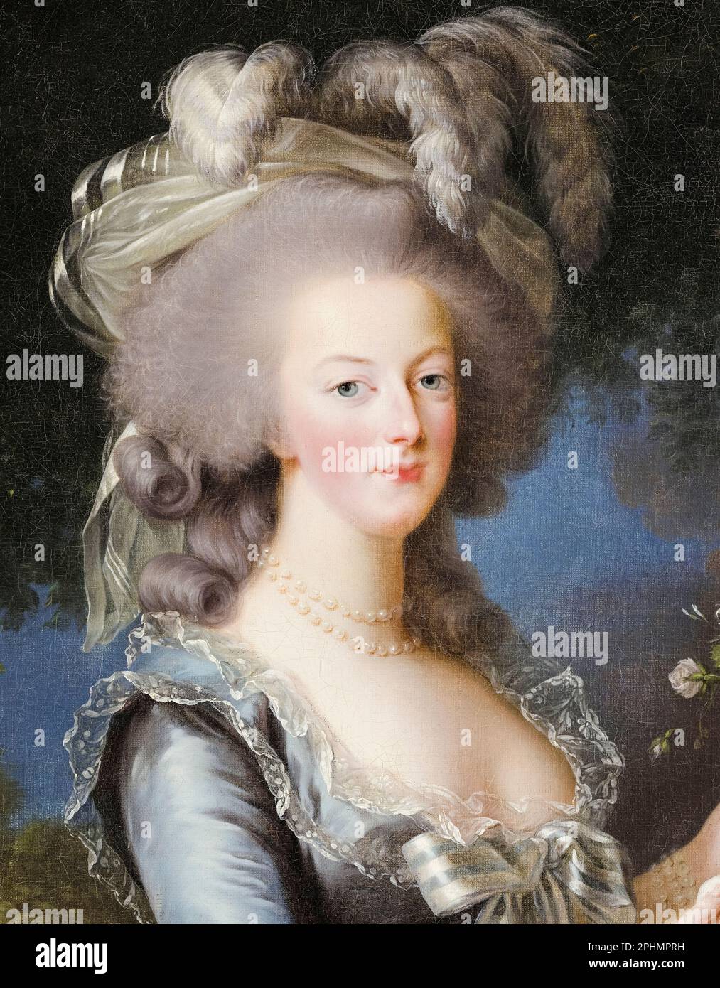 Marie-Antoinette (1755-1793), Reine de France, portrait peint par Elisabeth Vigee le Brun, 1783 Banque D'Images