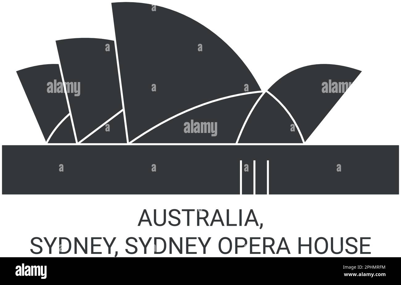 Australie, Sydney, Sydney Opera House voyage illustration vectorielle Illustration de Vecteur