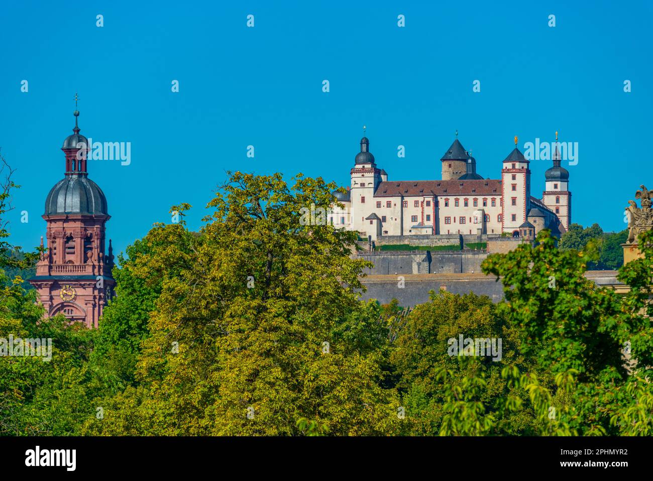 Forteresse de Marienberg à Würzburg, Allemagne. Banque D'Images