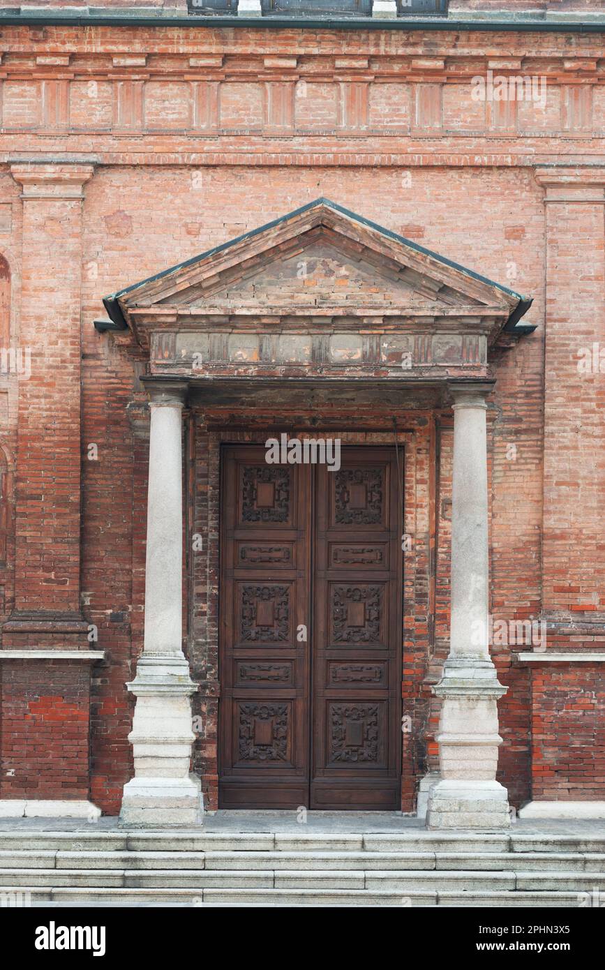 Italie, Lombardie, Codogno, San Biagio e della Beata Eglise Vergine Immacolata, porte Banque D'Images