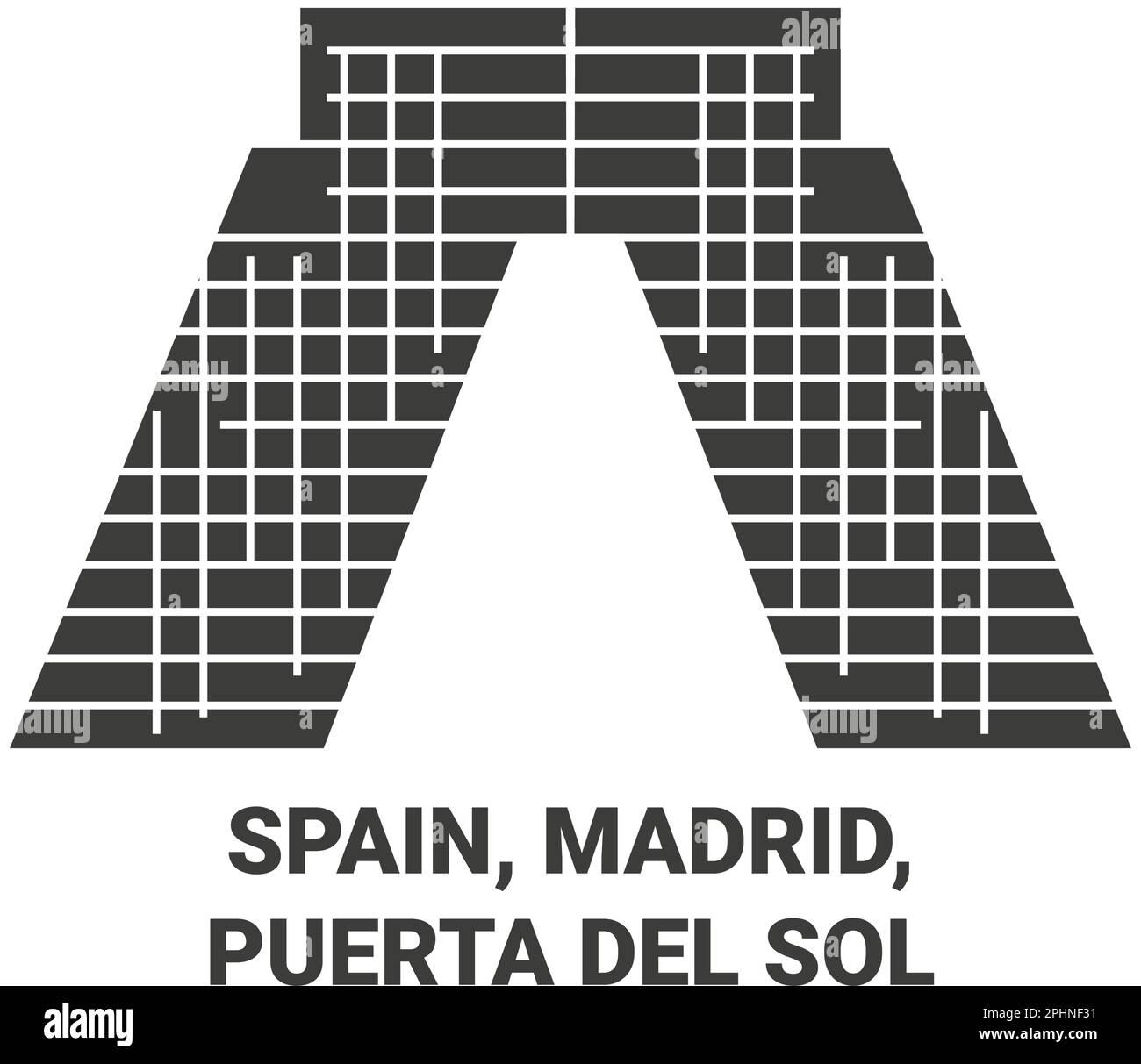 Espagne, Madrid, Puerta Del sol Voyage illustration vecteur Illustration de Vecteur