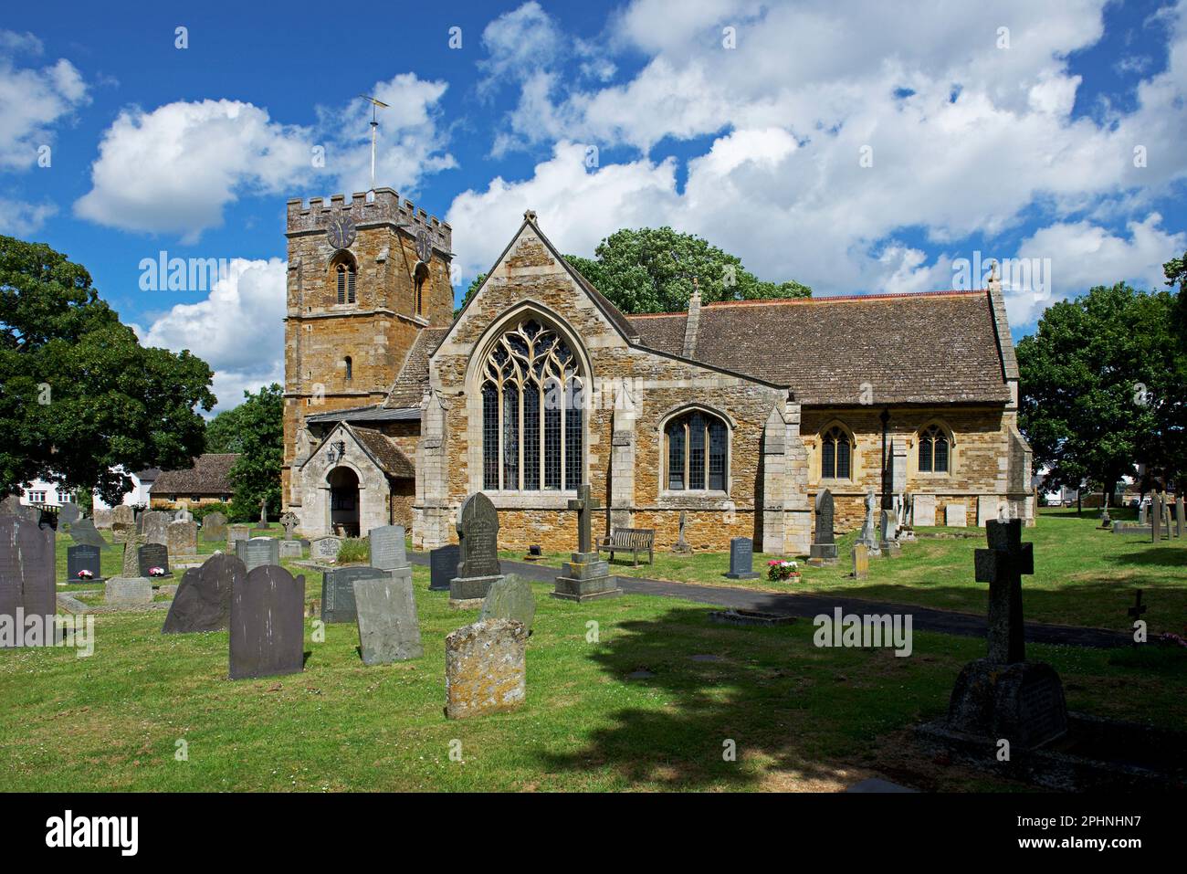 Eglise St Giles dans le village de Medbourne, Leicestershire, Angleterre Royaume-Uni Banque D'Images