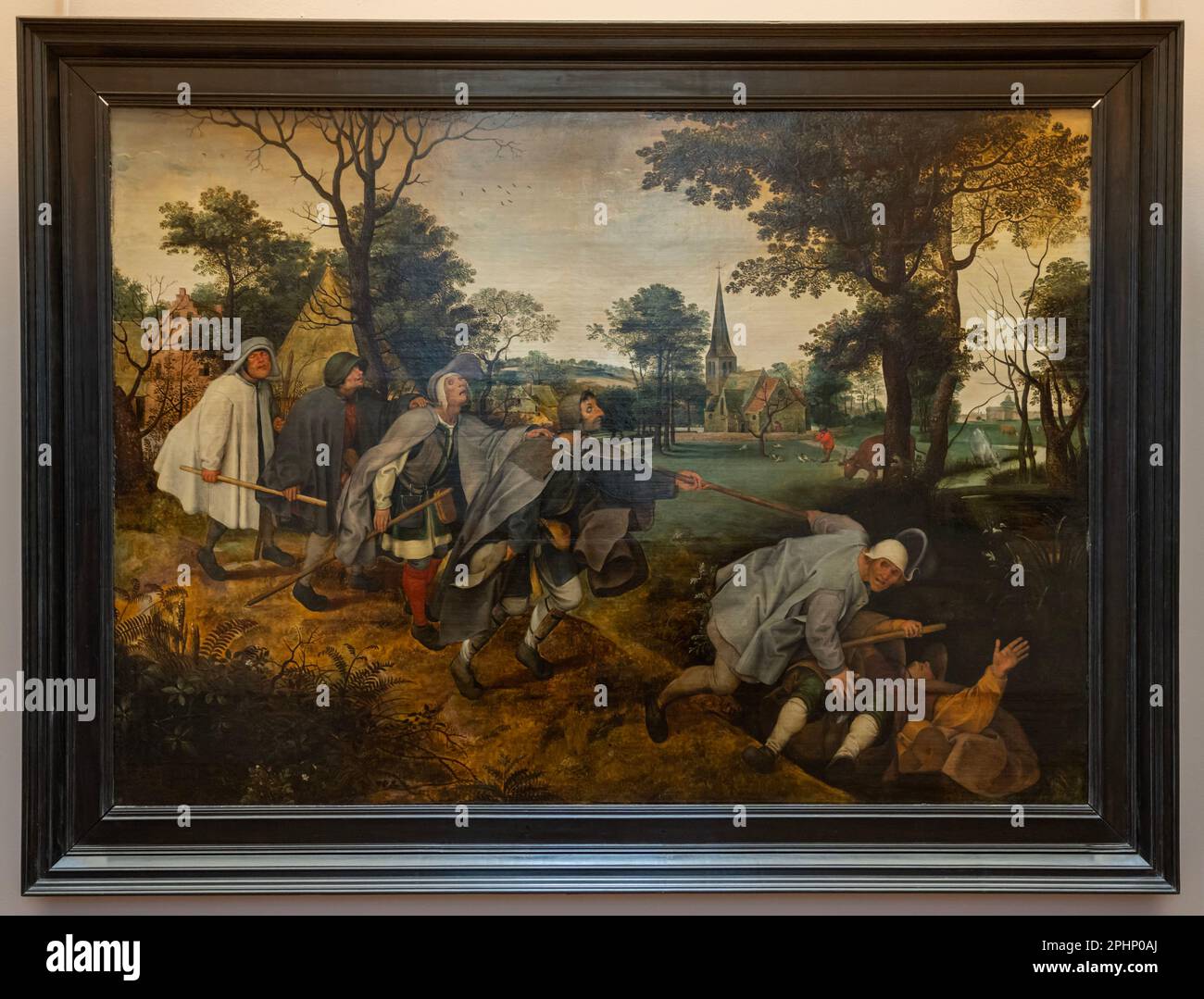 Paris, France - 02 19 2023 : Musée du Louvre. La parabole de l'aveugle peinte par Pieter Bruegel Banque D'Images