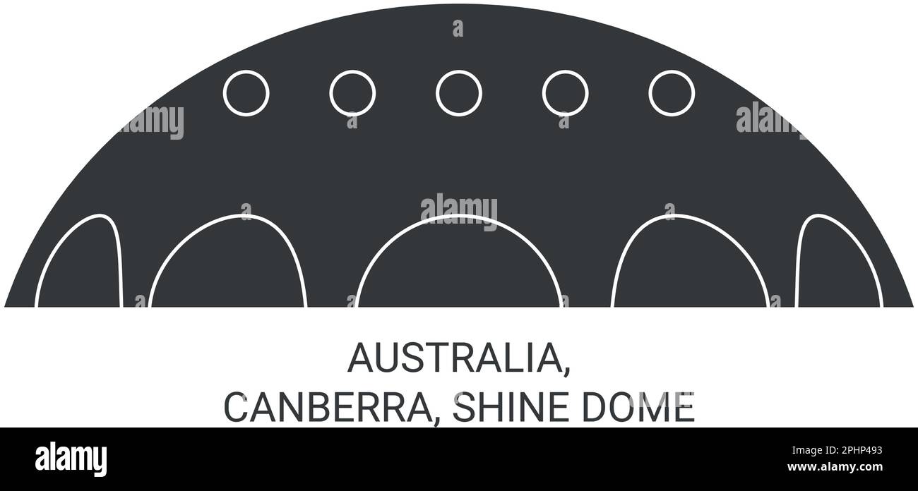 Australie, Canberra, Shine Dome voyage illustration vectorielle Illustration de Vecteur