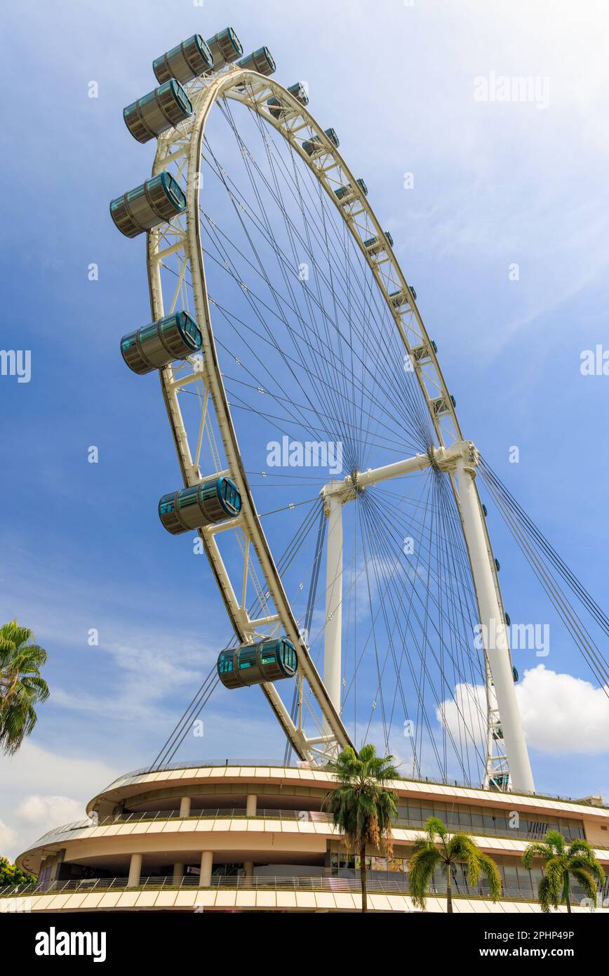 The Singapore Flyer, Marina Bay, Singapour Banque D'Images