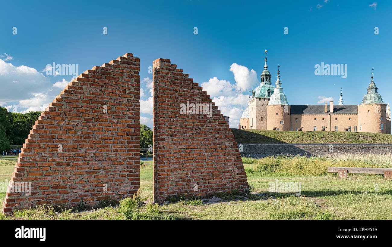 Le château de Kalmar était connu comme la clé du royaume en raison de son emplacement stratégique. Banque D'Images