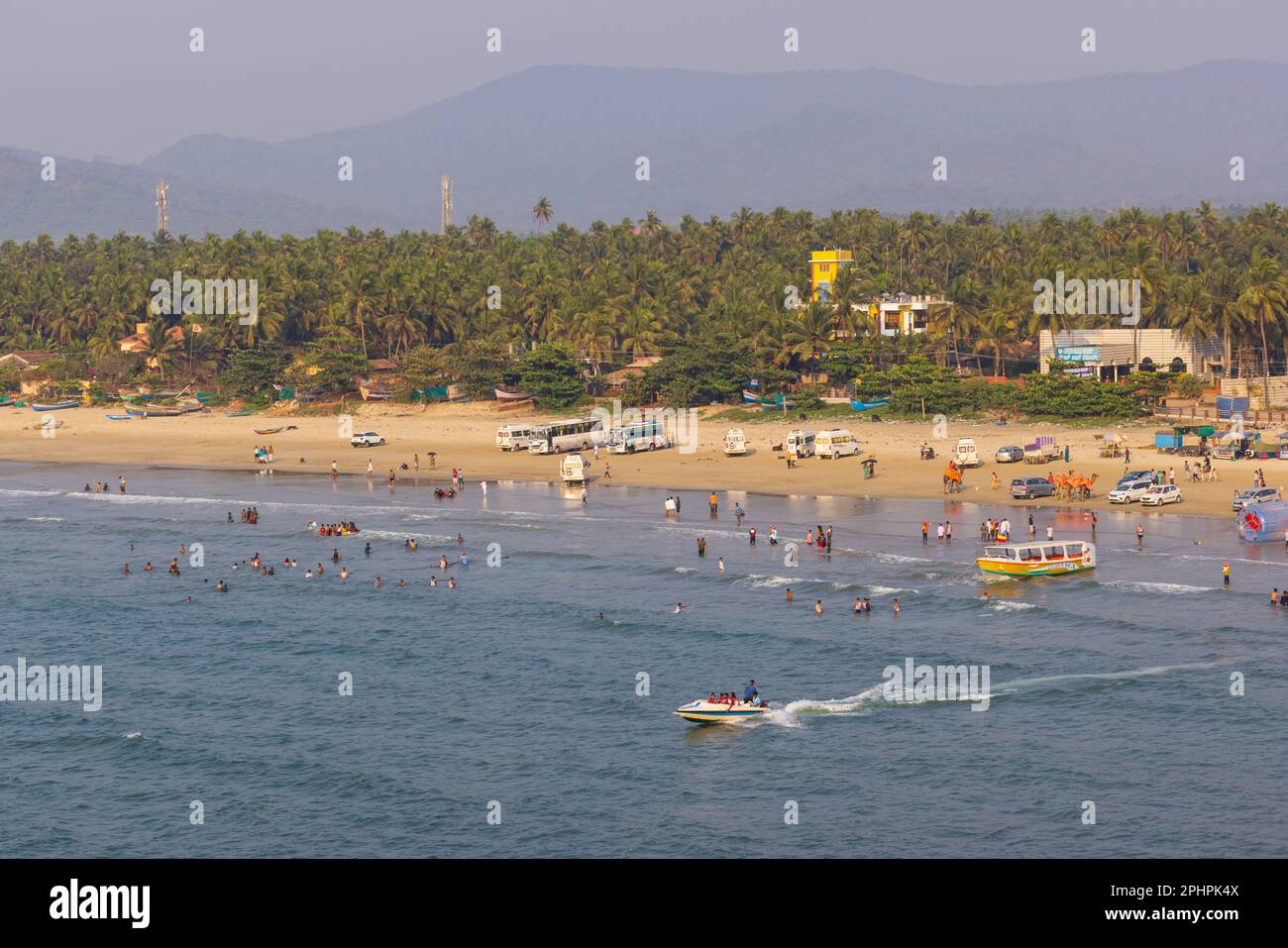 Murudeshwar Beach (Ville côtière de Karnataka, Inde) Banque D'Images