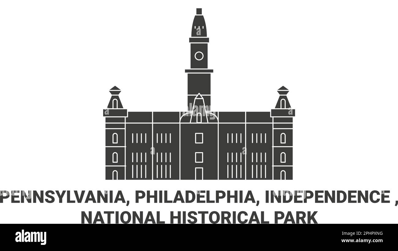 États-Unis, Pennsylvanie, Philadelphie, Independence , National Historical Park Voyage illustration vecteur Illustration de Vecteur