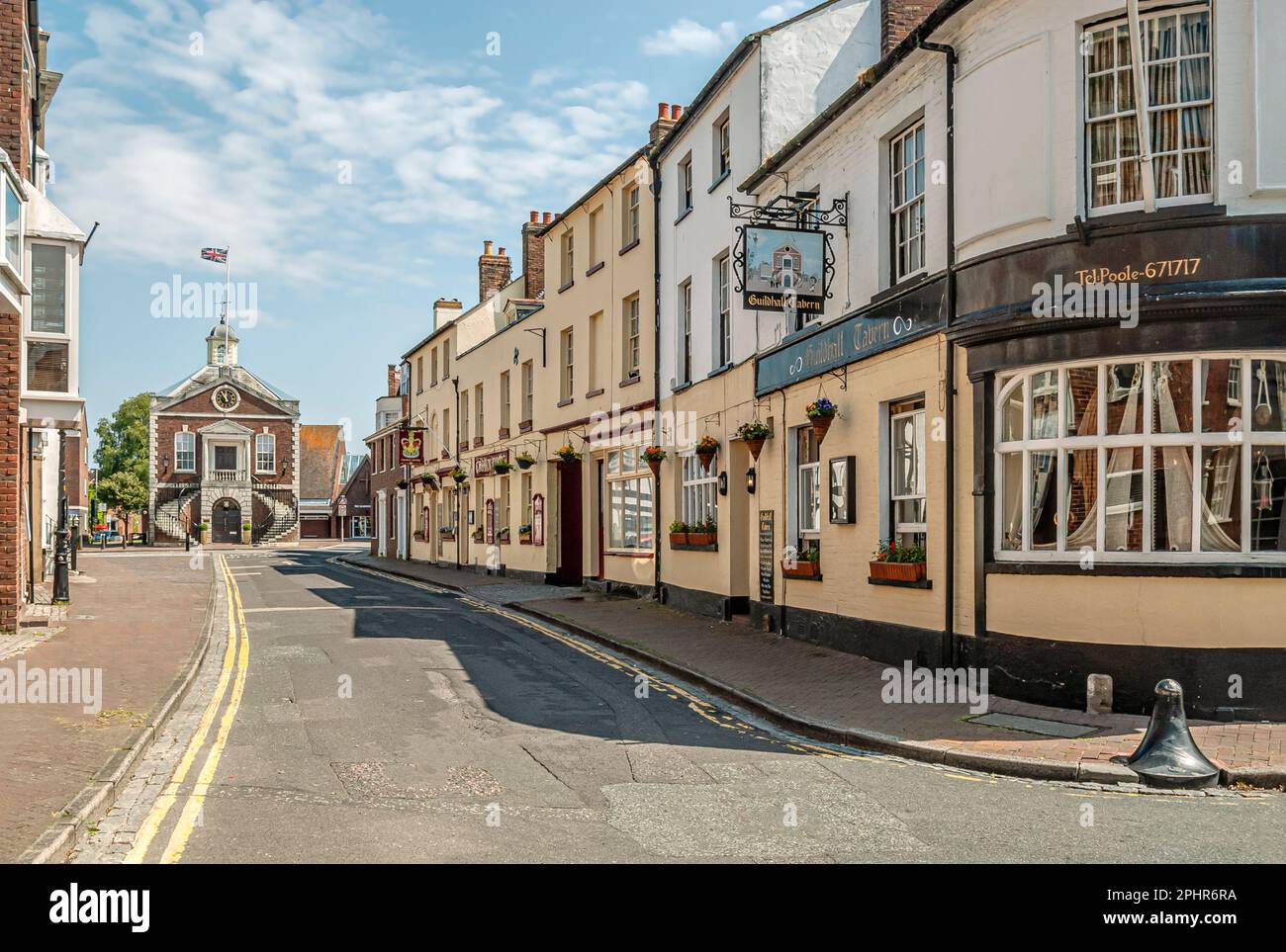 Centre-ville historique de Poole, Dorset, Angleterre, Royaume-Uni Banque D'Images