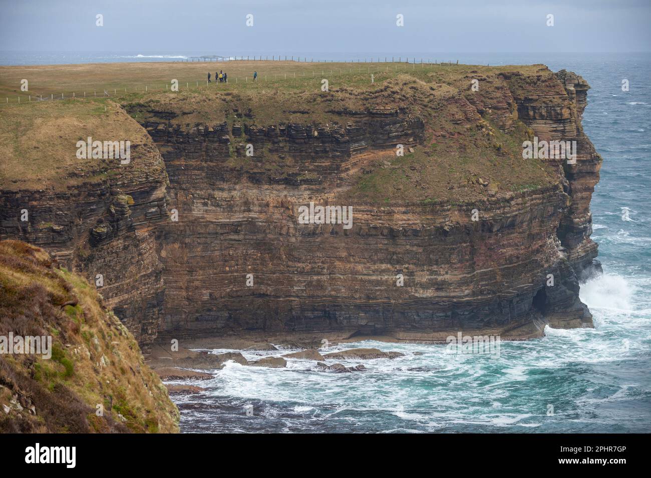 Les piles de Duncansby. Duncansby Sea Stacks près de John O Groats, Écosse Banque D'Images