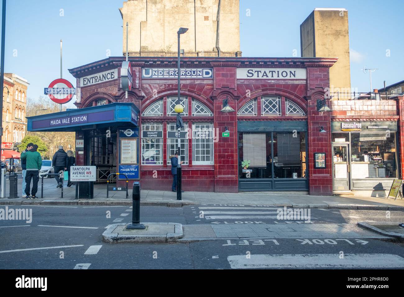 Londres - janvier 2023 : station de métro Maida Vale à W9 ouest de Londres Banque D'Images