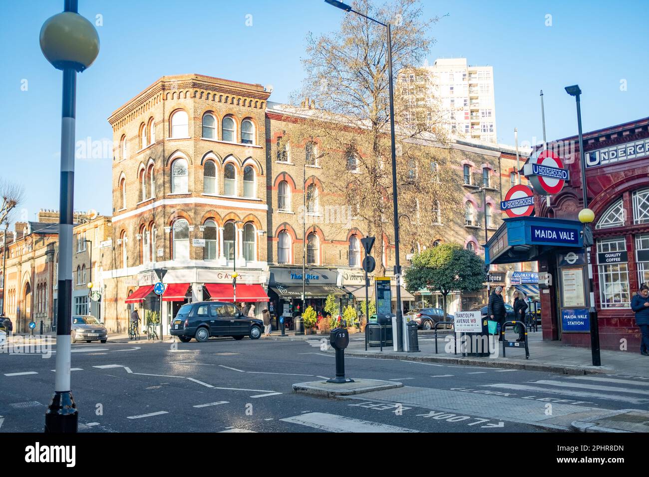 Londres - janvier 2023 : station de métro Maida Vale à W9 ouest de Londres Banque D'Images