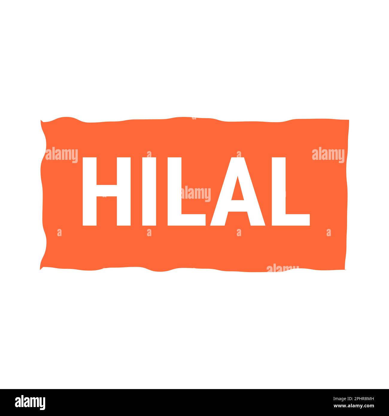 Hilal Sighting Orange Vector Callout Banner avec des informations sur la Lune du croissant Illustration de Vecteur