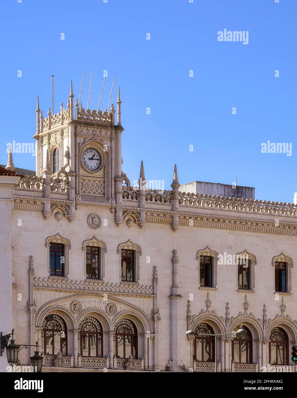 Gare de Rossio à Lisbonne, Portugal Banque D'Images