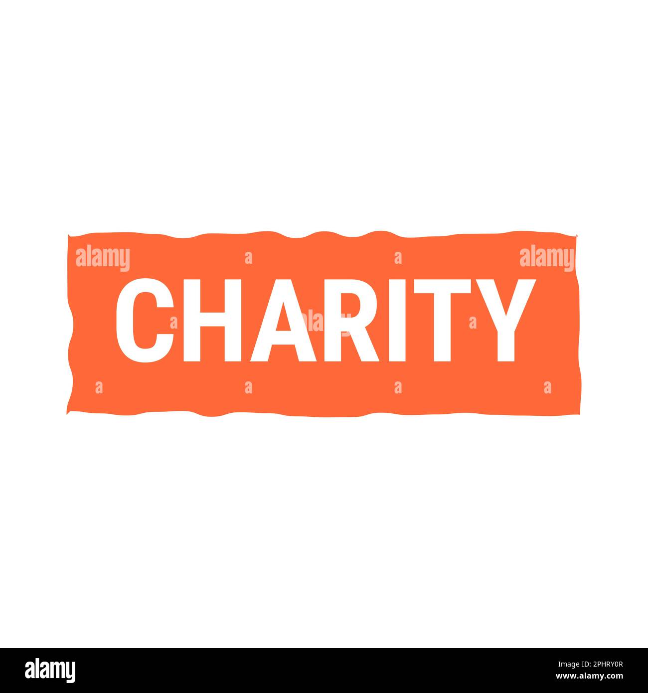 Charité et générosité Orange Vector – bannière avec rappel à donner pendant le ramadan Illustration de Vecteur
