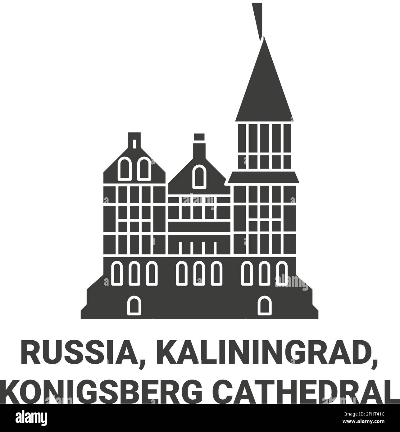 Russie, Kaliningrad, cathédrale de Konigsberg Voyage illustration vecteur Illustration de Vecteur