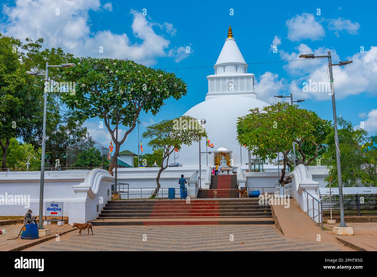 Sanctuaire de Kirivehara (Kiri Vehera) à Kataragama, Sri Lanka. Banque D'Images