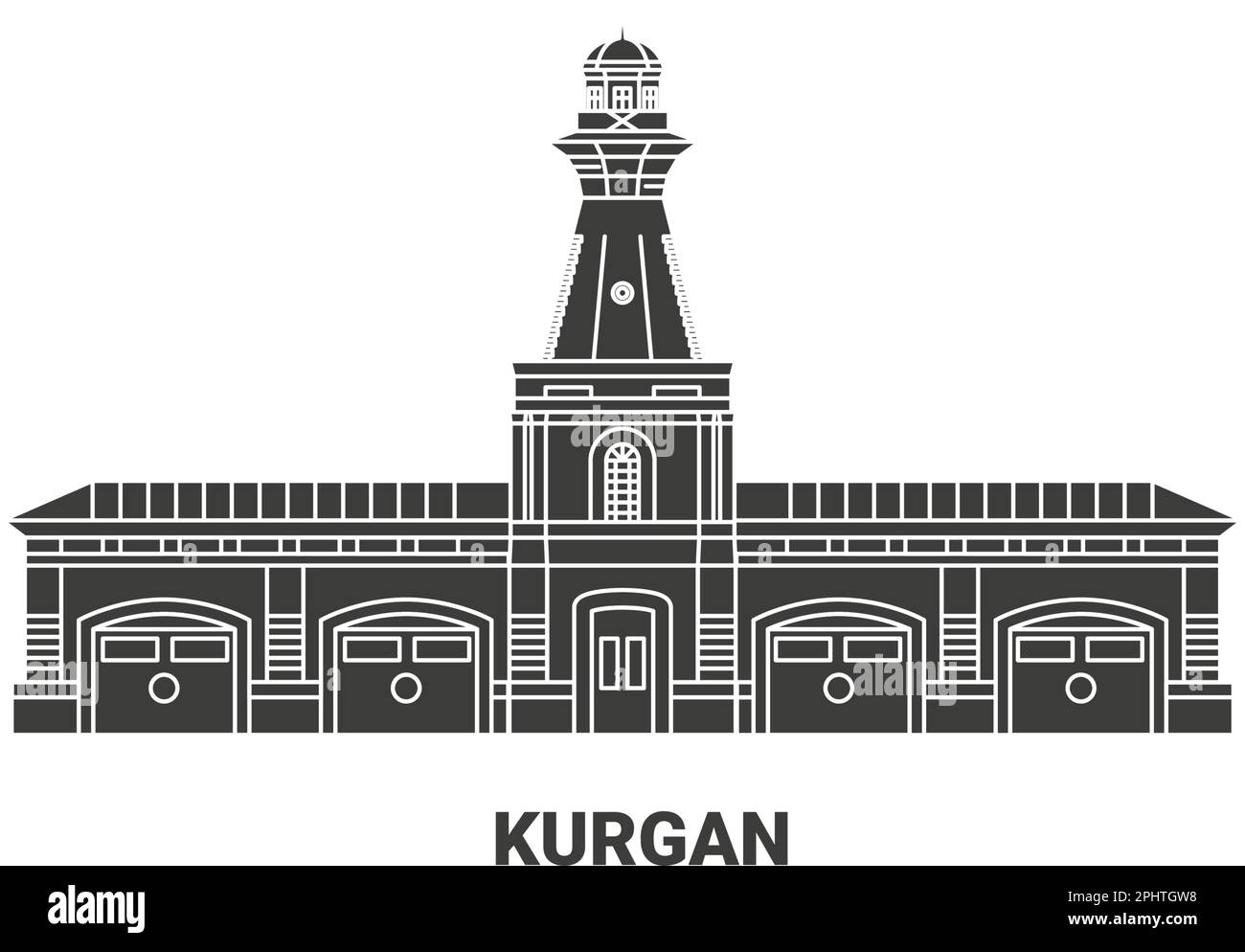 Russie, Kurgan Voyage illustration vecteur Illustration de Vecteur