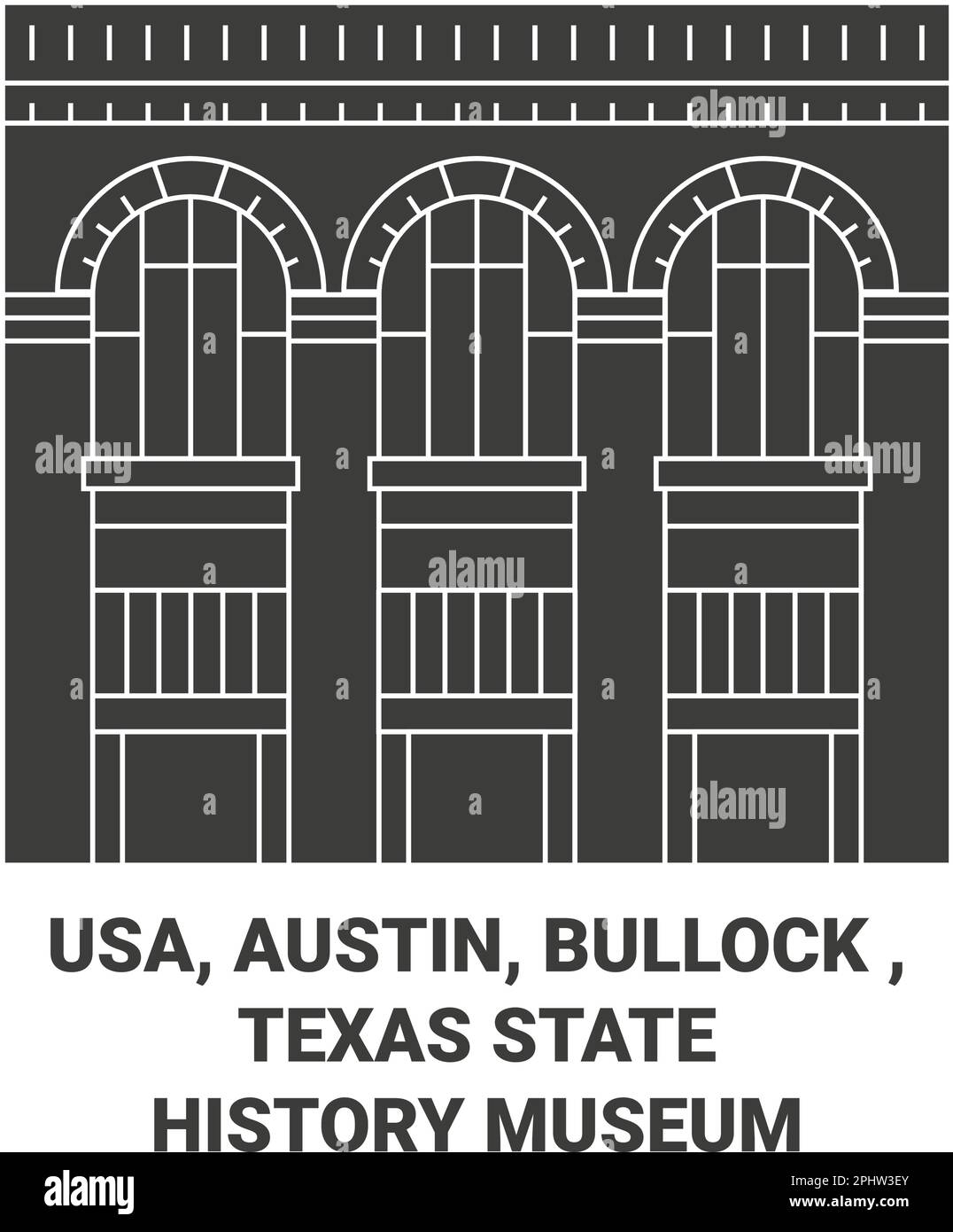 USA, Austin, Bullock , Texas State History Museum Voyage illustration vecteur Illustration de Vecteur