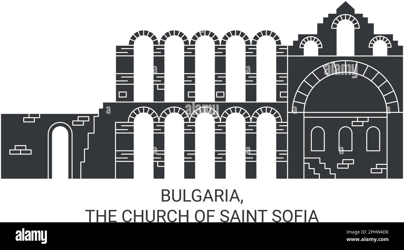 Bulgarie, l'église de Saint Sofia Voyage repère illustration vecteur Illustration de Vecteur