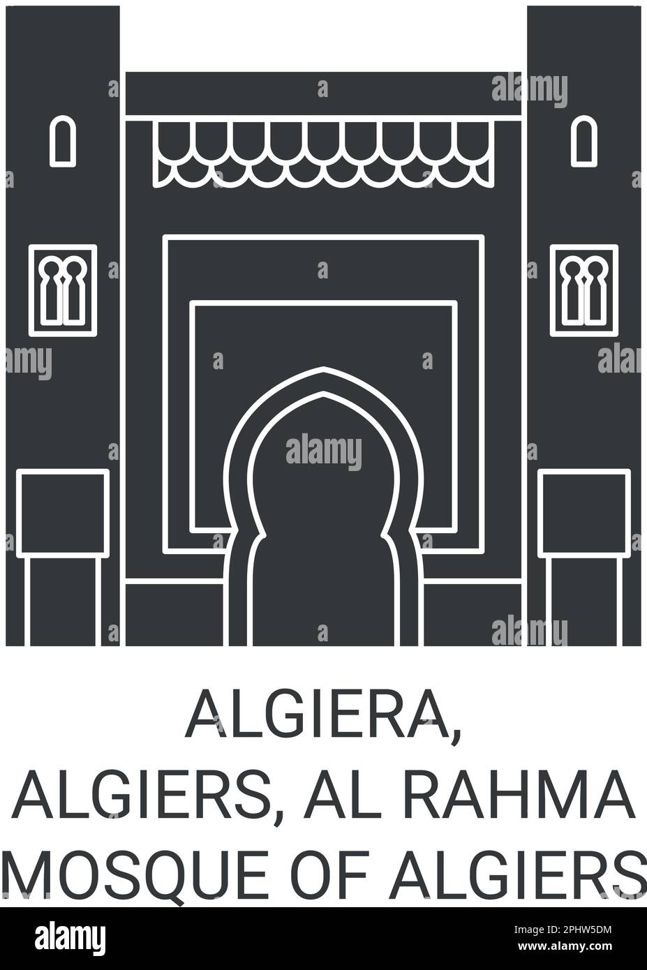 Mosquée d'algerie Banque d'images vectorielles - Alamy