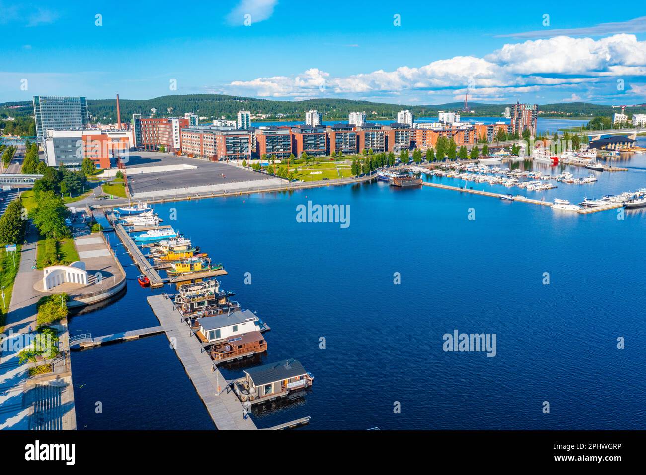 Vue panoramique sur Jyväskylä, Finlande Banque D'Images