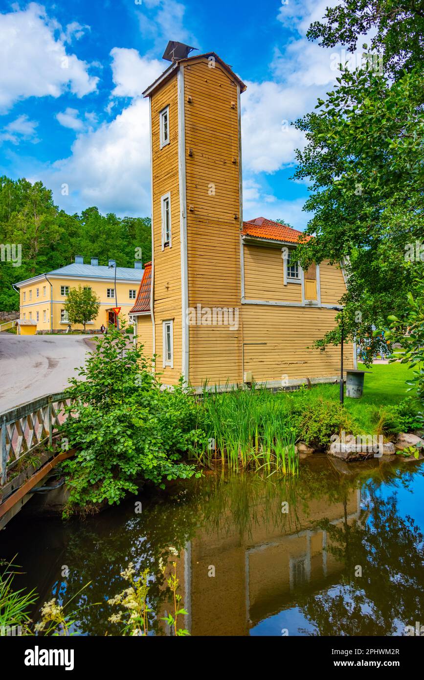 Ancien théâtre de l'ancienne usine de Fiskars, en Finlande. Banque D'Images