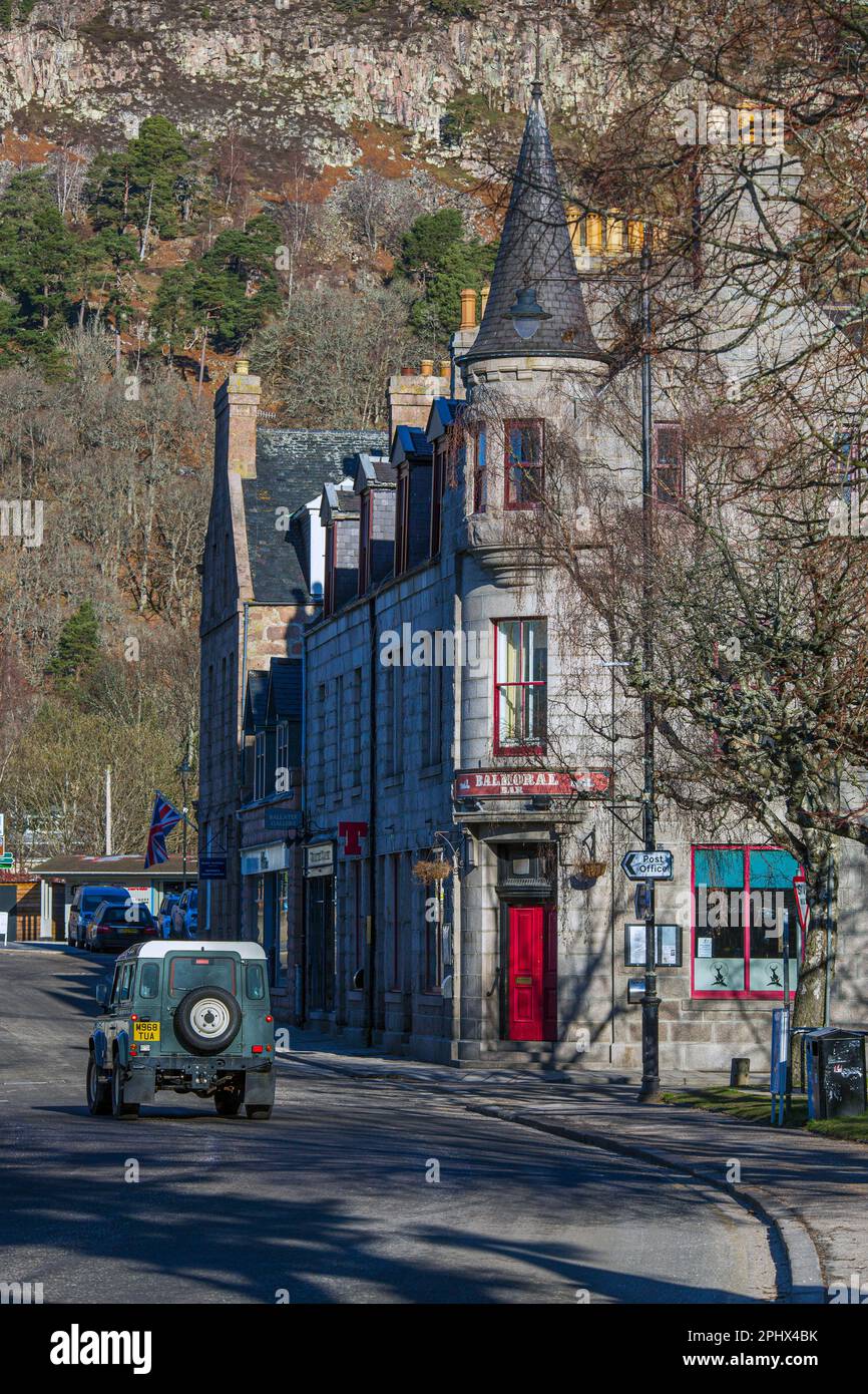 Le bar Balmoral est situé au cœur de Royal Deeside, en Écosse. Banque D'Images