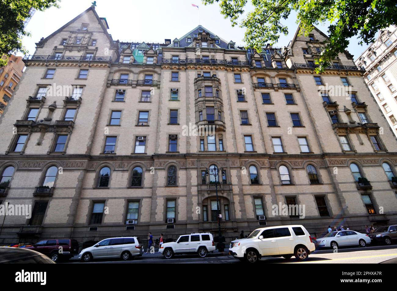 Le bâtiment Dakota dans l'Upper West Side de Manhattan à New York, NY, États-Unis. Banque D'Images Le bâtiment Dakota dans l'Upper West Side de Manhattan à New York, NY, États-Unis. Banque D'Images