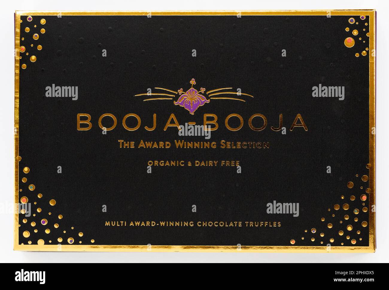 Booja Booja truffes au chocolat bio et sans produits laitiers Banque D'Images