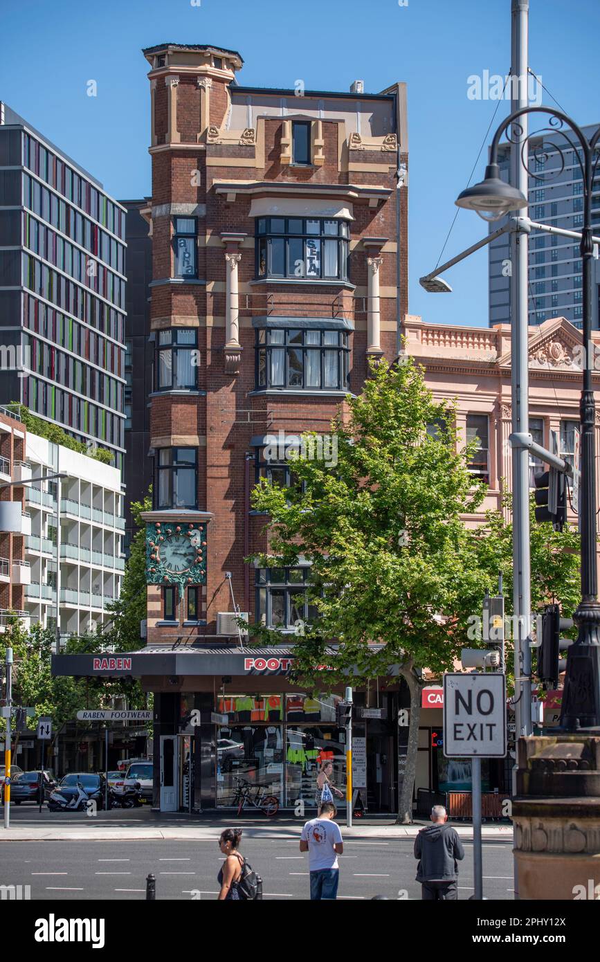 Orchard’s Corner à Railway Square près de la gare centrale de Sydney Australie porte le nom du propriétaire Richard Beaumont Orchard (1871-1942) Banque D'Images