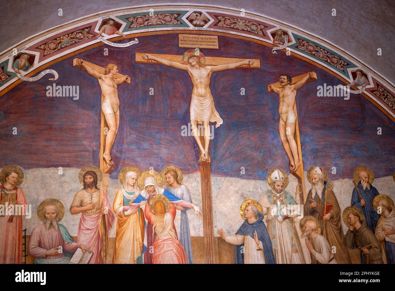 FRA Angelico, Crucifixion, Museo di San Marco, Florence Banque D'Images