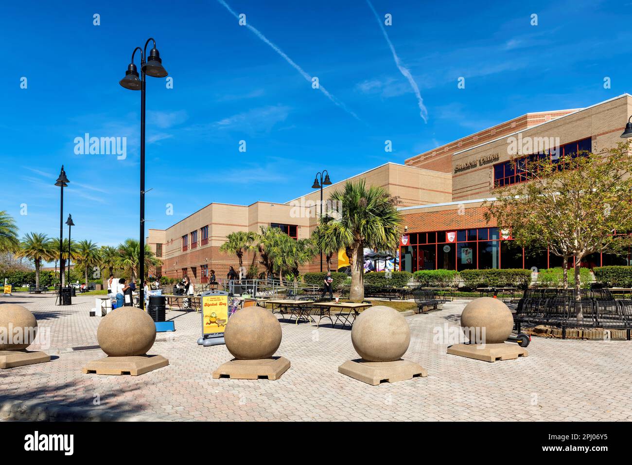 Campus de l'Université du centre de la Floride à Orlando, en Floride Banque D'Images