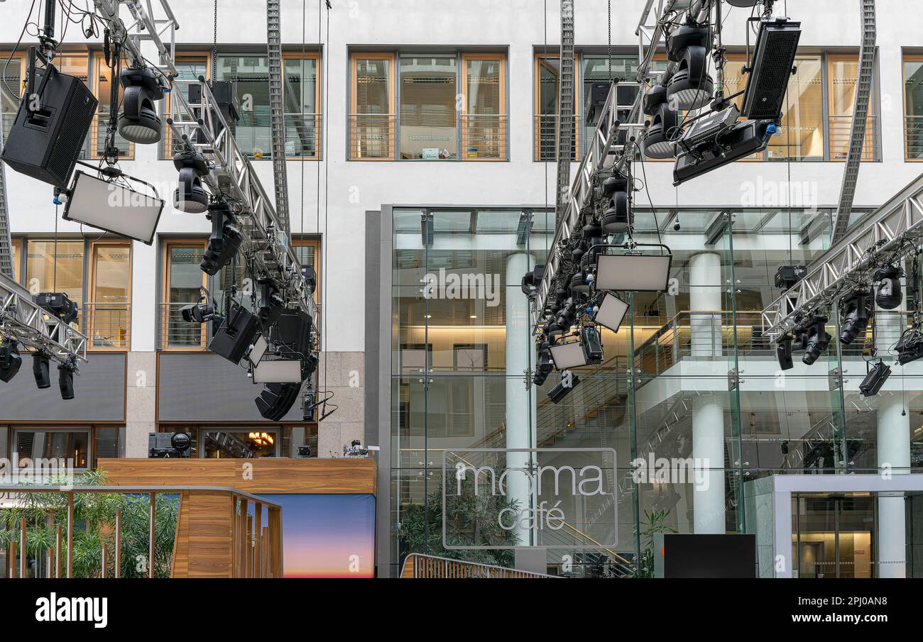 ZDF Hauptstadtstudio am Zollernhof, Unter den Linden, Berlin, Allemagne Banque D'Images