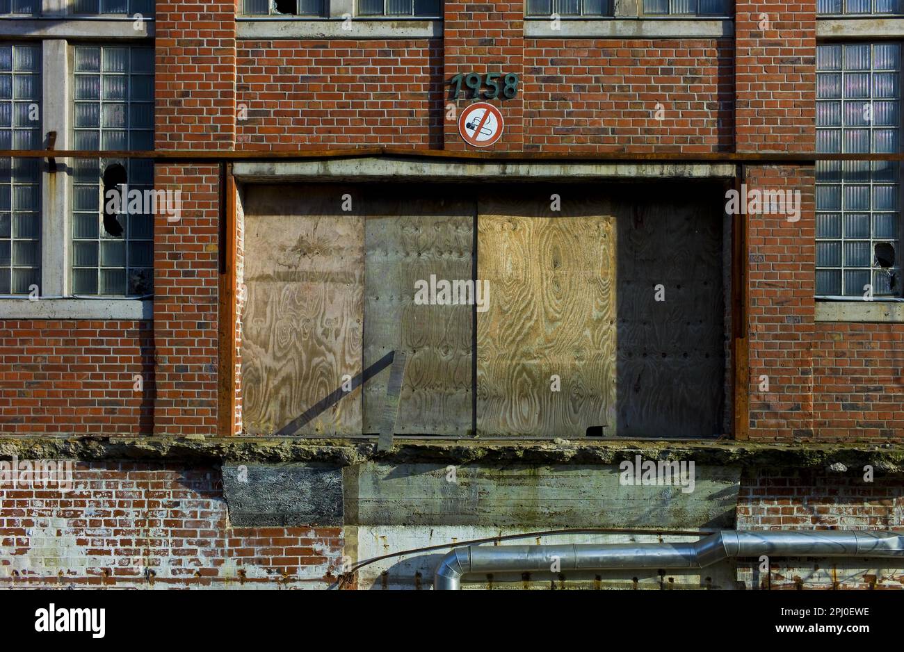 Ancienne salle sur le terrain de BWK, Brême, Allemagne Banque D'Images