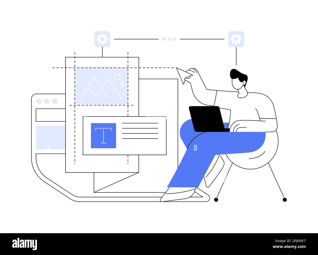Conception du site concept abstrait illustration vectorielle. Illustration de Vecteur