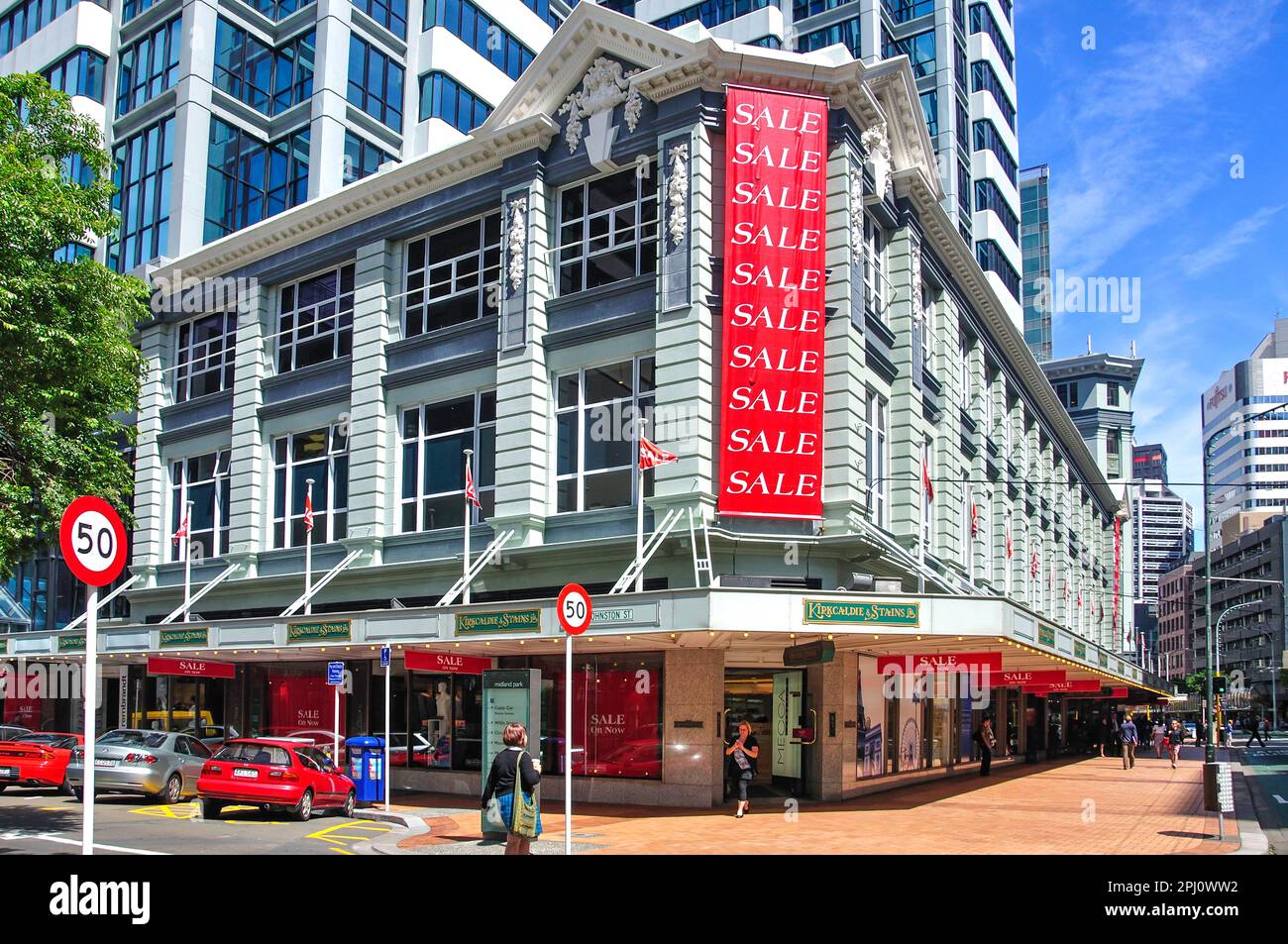 Kirkcaldie & Stains Ltd Department Store, Lambton Quay, Wellington, Wellington, North Island, New Zealand Banque D'Images