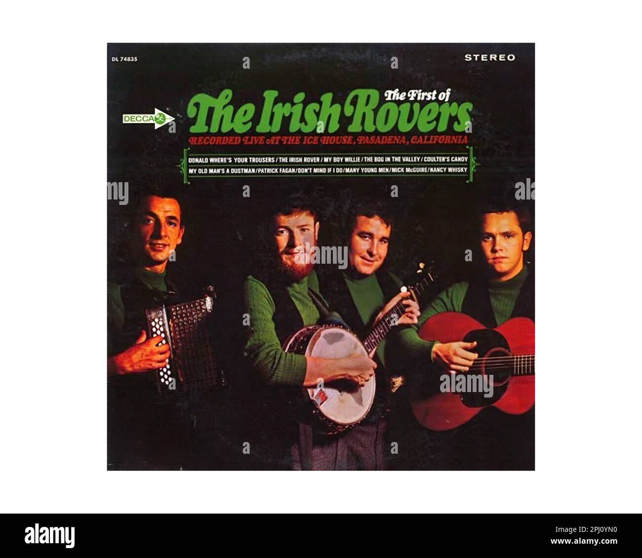 Irish Rovers 1966 - Vintage UK LP vinyle record Banque D'Images