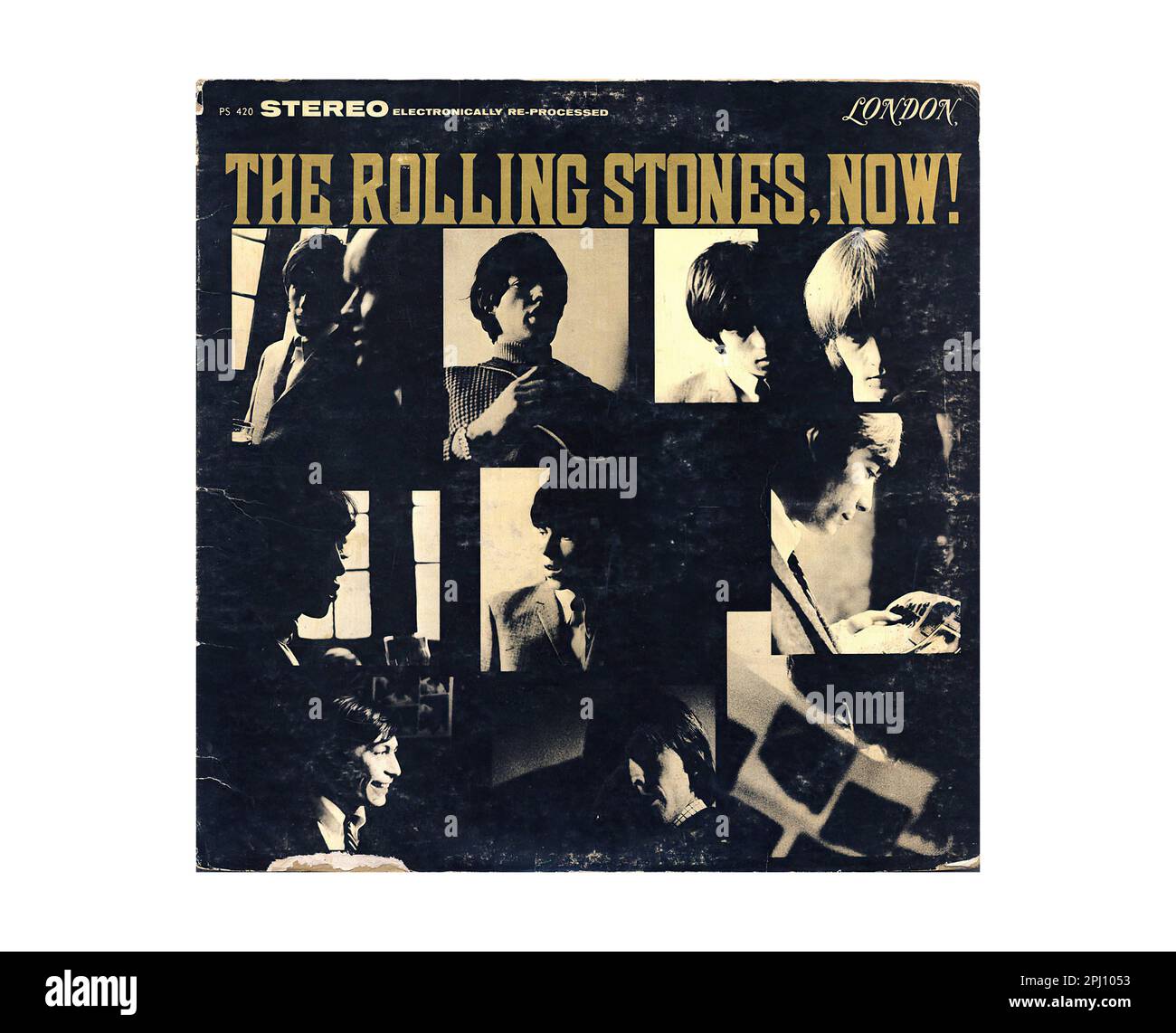 Rolling Stones - maintenant ! - Vintage L.P. Enregistrement de vinyle de musique Banque D'Images