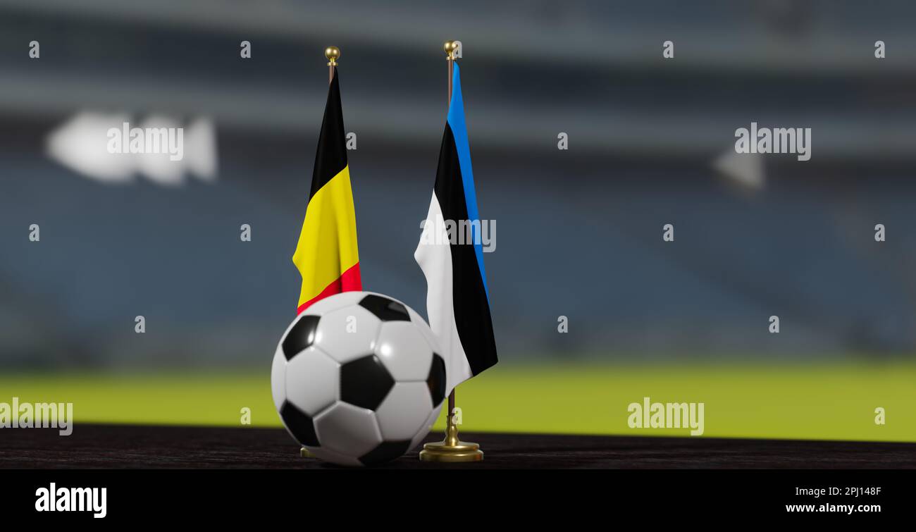 UEFA EURO 2024 Soccer Belgique contre Estonie qualification au